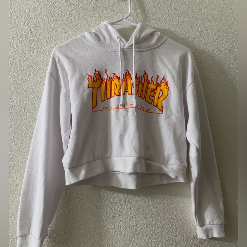 Trasher Cropped Hoodie